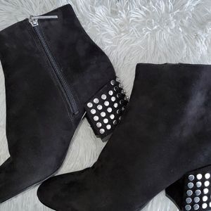 Kendall + Kylie Jenner Suede Leather studded boots